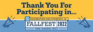 Graphic thanking the participants of FallFest 2022